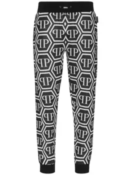 Спортивные брюки с монограммой Philipp Plein, черный