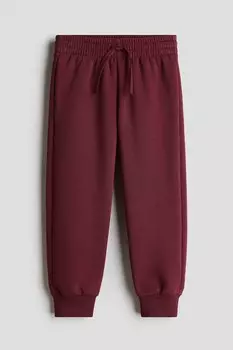 Спортивные брюки с начесом внутри H&M, красный