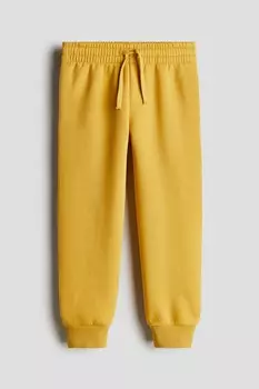 Спортивные брюки с начесом внутри H&M, желтый