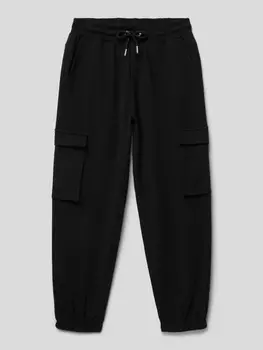 Спортивные брюки с накладными карманами с окантовкой Blue Effect, черный