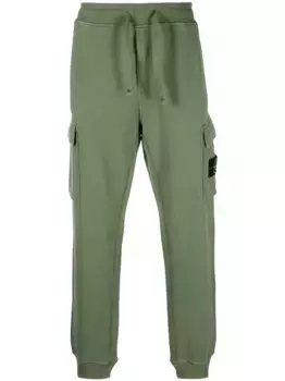 Спортивные брюки с нашивкой Compass Stone Island, зеленый
