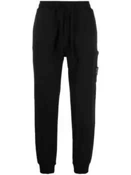 Спортивные брюки с нашивкой Compass Stone Island, черный