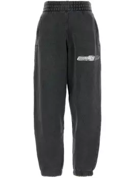 Спортивные брюки с нашивкой-логотипом Alexander Wang, серый