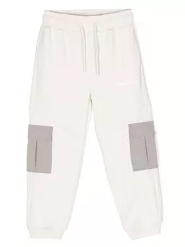 Спортивные брюки с нашивкой-логотипом Calvin Klein Kids, нейтральный цвет