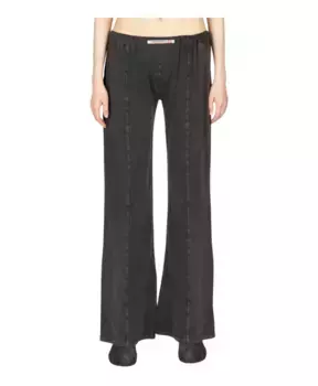 Спортивные брюки с нашивкой логотипом Diesel, черный