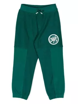 Спортивные брюки с нашивкой-логотипом Emporio Armani Kids, зеленый