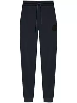 Спортивные брюки с нашивкой-логотипом Moncler, синий