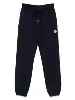 Спортивные брюки с нашивкой-логотипом MONCLER, синий