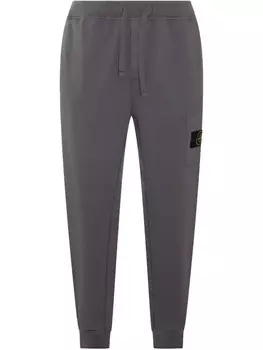 Спортивные брюки с нашивкой-логотипом Stone Island, серый