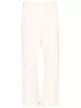 Спортивные брюки с необработанными краями MAISON MARGIELA, белый