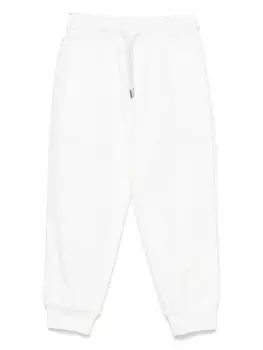 Спортивные брюки с отделкой трубкой Brunello Cucinelli Kids, белый