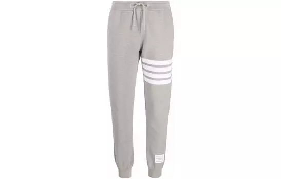 Спортивные брюки с полосками 4 Bar THOM BROWNE, серый