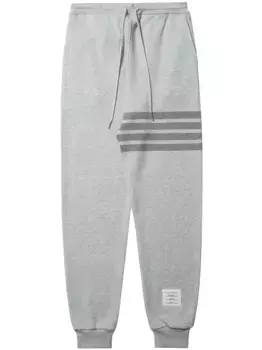 Спортивные брюки с полосками 4-Bar THOM BROWNE, серый