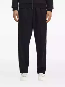 Спортивные брюки с полосками по бокам Fred Perry, черный