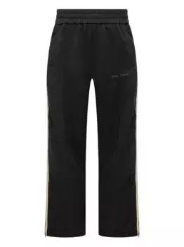 Спортивные брюки с полосками по бокам PALM ANGELS, черный