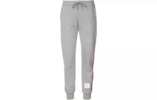 Спортивные брюки с полосками по бокам Rwb THOM BROWNE, светло-серый