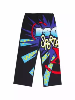 Спортивные брюки с принтом Dsquared2, мультиколор