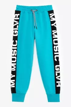 Спортивные брюки с принтом Gulliver, бирюзовый