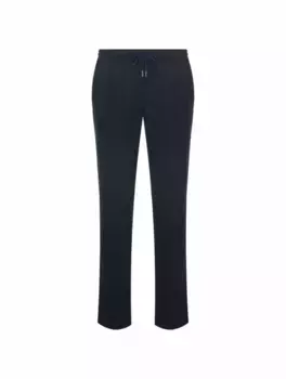 Спортивные брюки с принтом гусиная лапка Capobianco, тёмно-синий