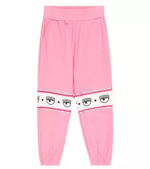Спортивные брюки с принтом из коллаборации с Chiara Ferragni Monnalisa, розовый