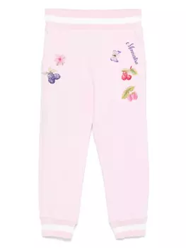 Спортивные брюки с принтом Monnalisa, розовый