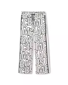 Спортивные брюки с принтом monogram для мальчиков на шнурке Marc Jacobs, белый