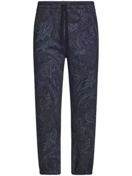 Спортивные брюки с принтом пейсли ETRO, синий