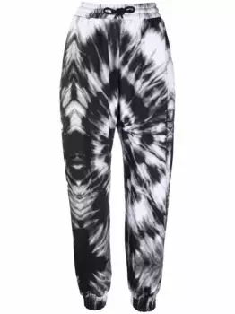 Спортивные брюки с принтом тай-дай Philipp Plein, черный
