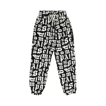 Спортивные брюки с разорванной монограммой Palm Angels, цвет Черный