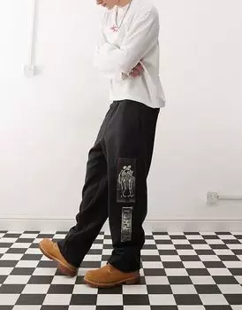 Спортивные брюки с рециркуляцией черного цвета Deus Ex Machina