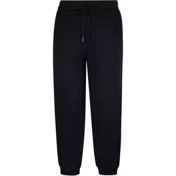 Спортивные брюки с тисненым логотипом Ami и завязками AMIPARIS, черный