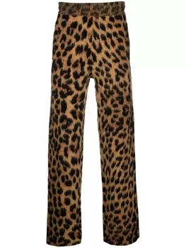 Спортивные брюки с узором Palm Angels, коричневый