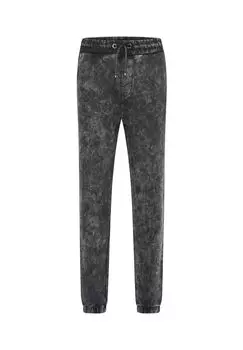Спортивные брюки с выцветшим рисунком RUSTY NEAL, черный