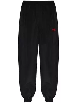 Спортивные брюки с вышитым логотипом Balenciaga, черный