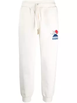 Спортивные брюки с вышитым логотипом Casablanca, белый