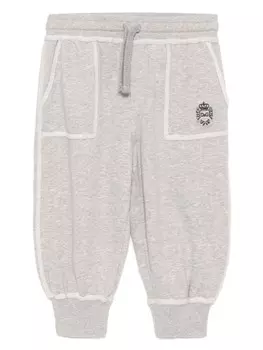 Спортивные брюки с вышитым логотипом Dolce & Gabbana Kids, серый