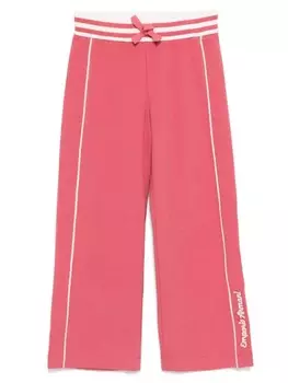 Спортивные брюки с вышитым логотипом Emporio Armani Kids, розовый