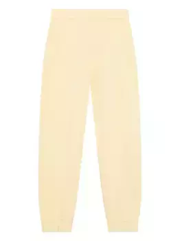 Спортивные брюки с вышитым логотипом GANNI, желтый