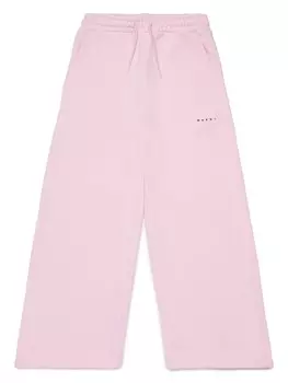 Спортивные брюки с вышитым логотипом Marni Kids, розовый