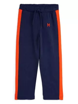 Спортивные брюки с вышитым логотипом Mini Rodini, синий