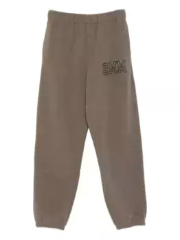 Спортивные брюки с вышитым логотипом MM6 Maison Margiela, коричневый