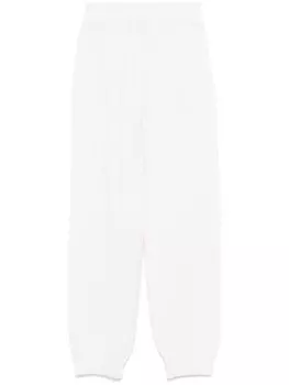 Спортивные брюки с вышитым логотипом MSGM, белый