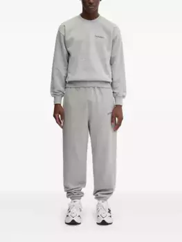 Спортивные брюки с вышитыми манжетами Aries, серый