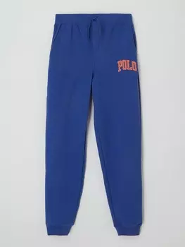 Спортивные брюки с вышивкой логотипа Polo Ralph Lauren, синий