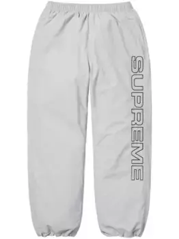 Спортивные брюки с вышивкой Spellout Supreme, серый
