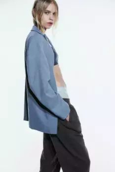 Спортивные брюки с завышенной талией H&M, серый