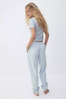 Спортивные брюки с завышенной талией H&M, голубой