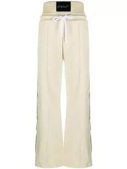 Спортивные брюки с завышенной талией и лампасами Off-White, нейтральный