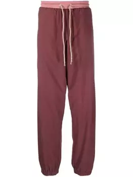 Спортивные брюки широкого кроя с кулиской RANRA, розовый