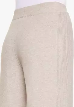 Спортивные брюки SIDE RIB STRAIGHT-LEG KNIT OYSHO, коричневый